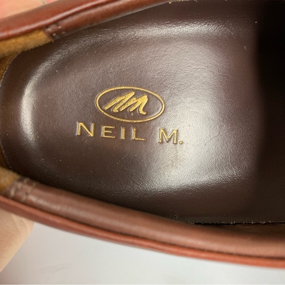 Neil M. 2 Tone Brown Oxford Pebble Leather Lace Removable Insole Shoes Size 12E3 - Picture 5 of 12
